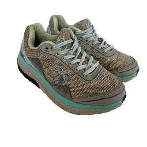 GDEFY Gravity Defyer Mighty Walk Athletic Sneakers Size 7.5 Gray Blue Shoes